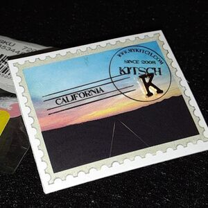 Gold Plated 14K "Letter K" Initial Earring NEW by Kitsch Jewelry